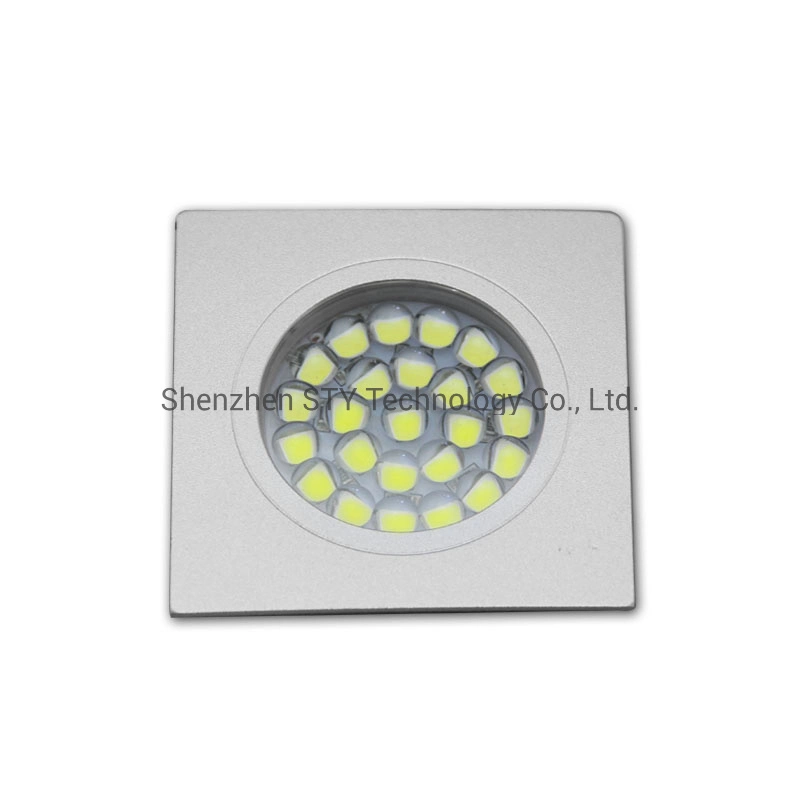 DC 12V Square LED Indoor Puck Light for Furniture/Wardrobe/Cabinet