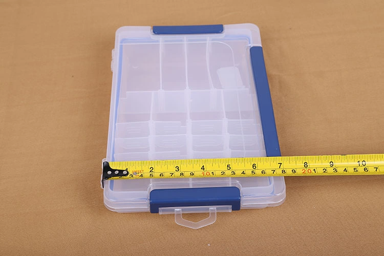 Clear Bead Storage Container Earrings Storage Organizer with Adjustable Dividers 20 Grids