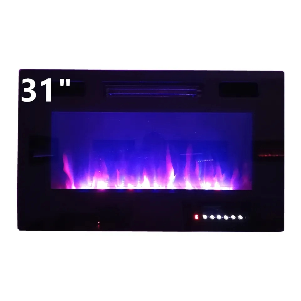 Elektrische Kamin TV Konsole mit Heizfunktion und LED-Simulation Feuerdekoration