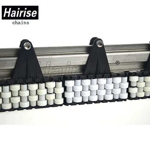Calha de guia de rolo lateral do transportador de plástico Hairise