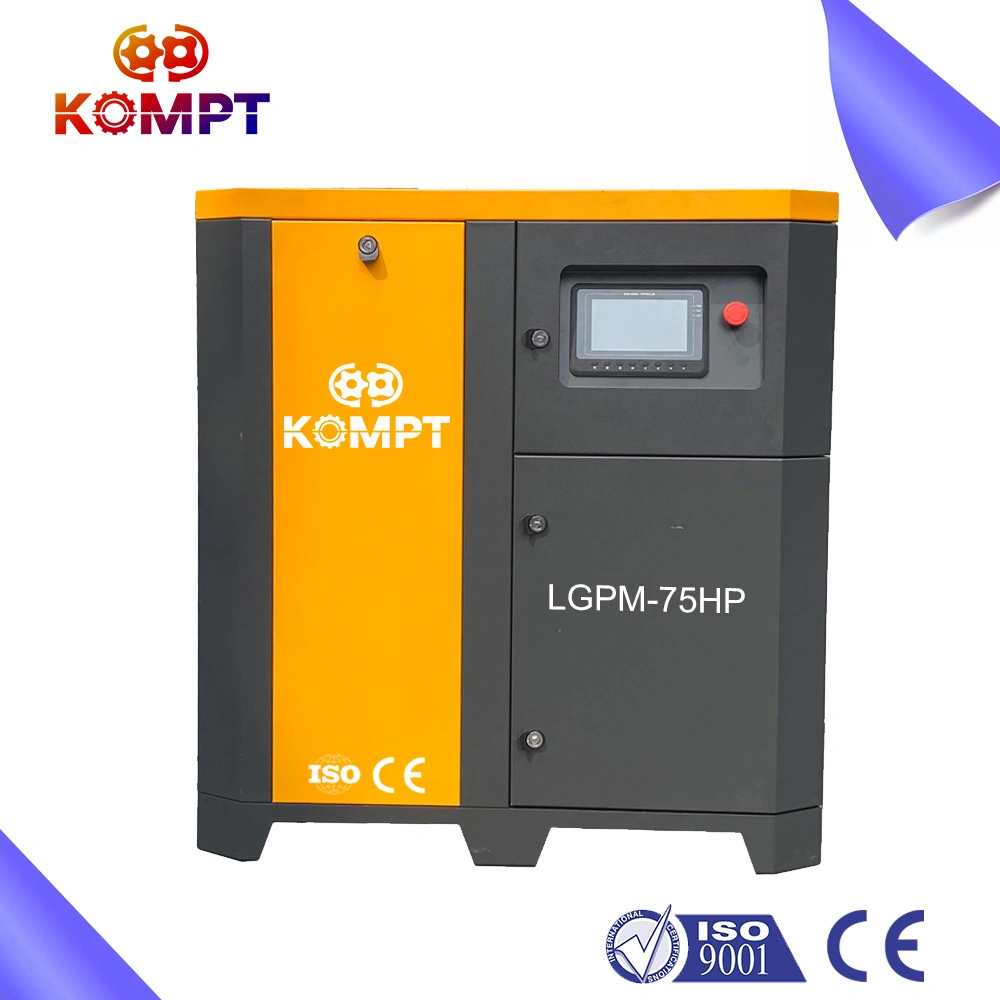 55kw 75HP Variable Frequency Intelligent Energy-Saving Screw Compressor