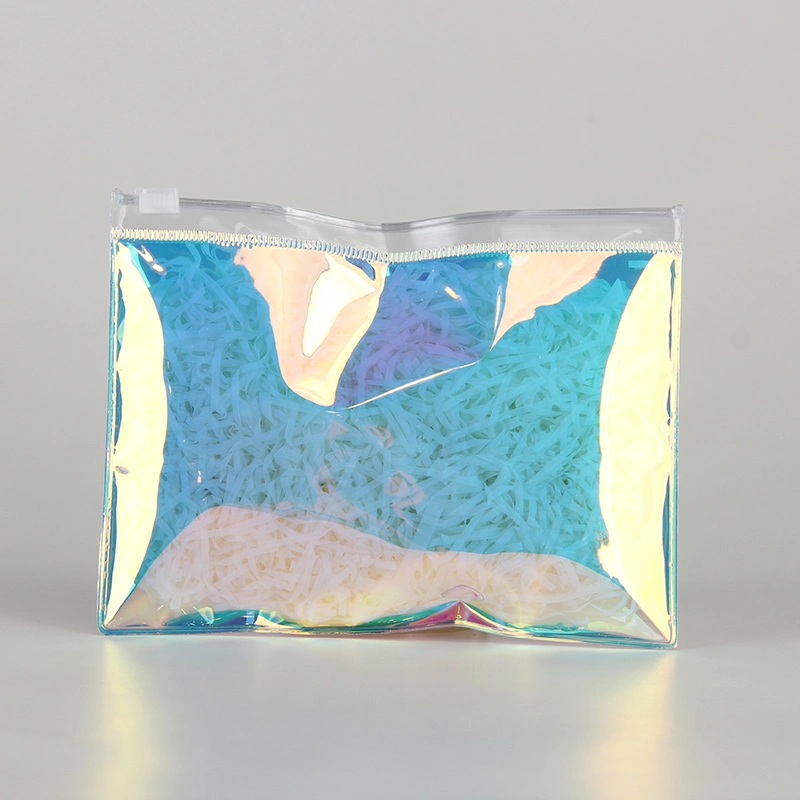 Sinicline Custom Holographic PVC Jewelry Ziplock Packaging Bag