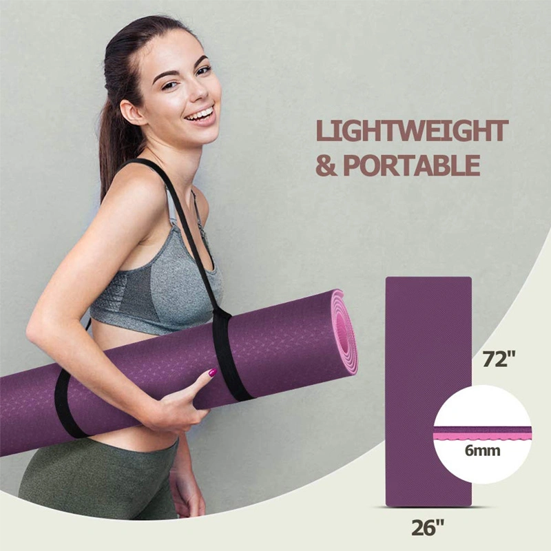 Übung Fitness Gymnastik Bodybuilding Pilates Faltbare Wildleder Yoga-Matte