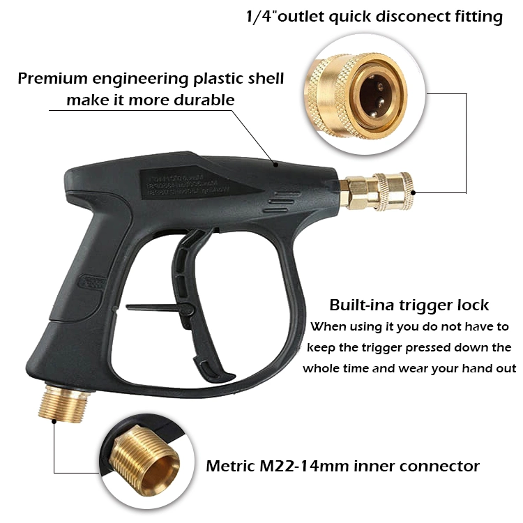 1/4 Quick Connector Snow Foam Cannon Lance for Cleaning Cars/Trucks, Car Washer Pressure Washer Spray Gun/Nozzle