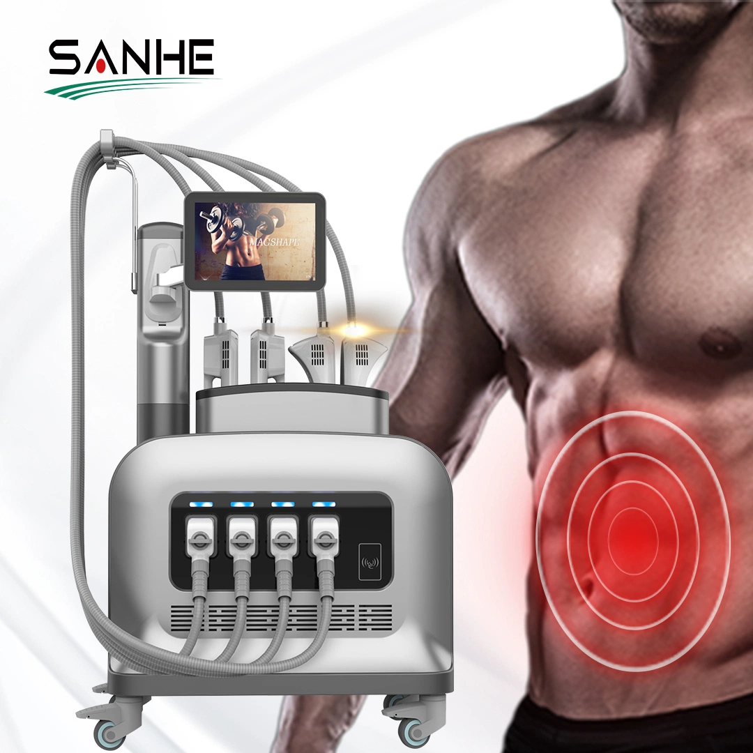 4 مقابض EMS مشكل بناء Cavitation معدات تنميج الجمال