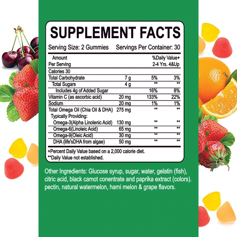 OEM Kids Gummy Vitamins Nutritional Candy Sweet Children's Multivitamin Gummies