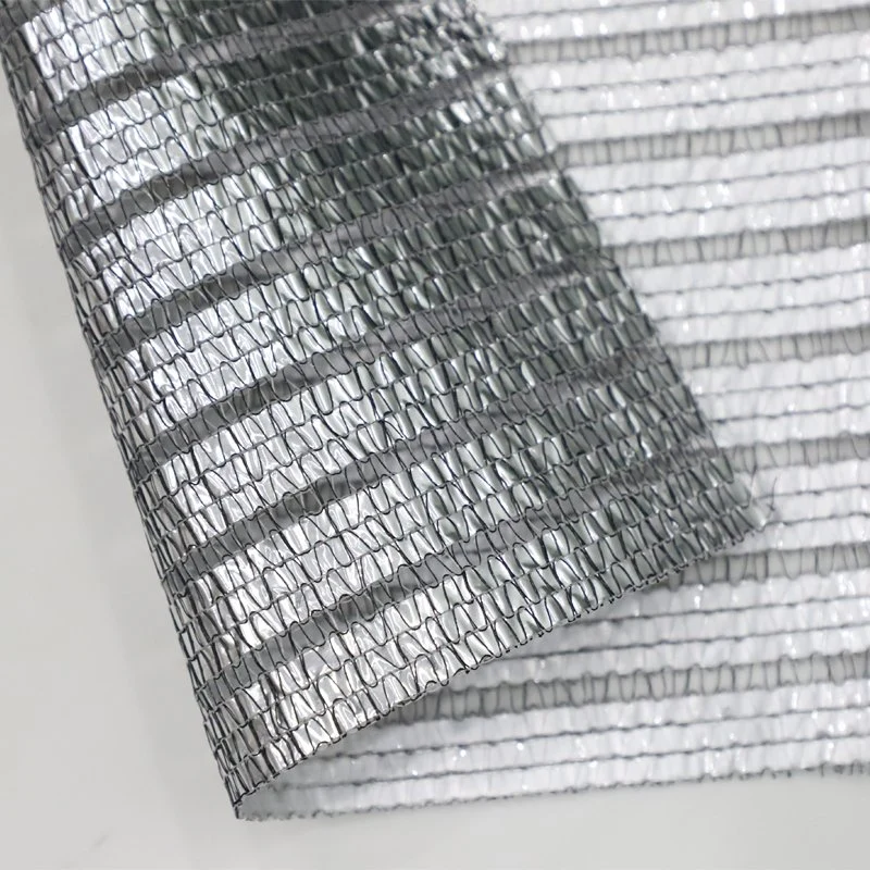 HDPE Sun Protection Silver Foil Shade Net Outdoor Car Aluminum Shade Cloth