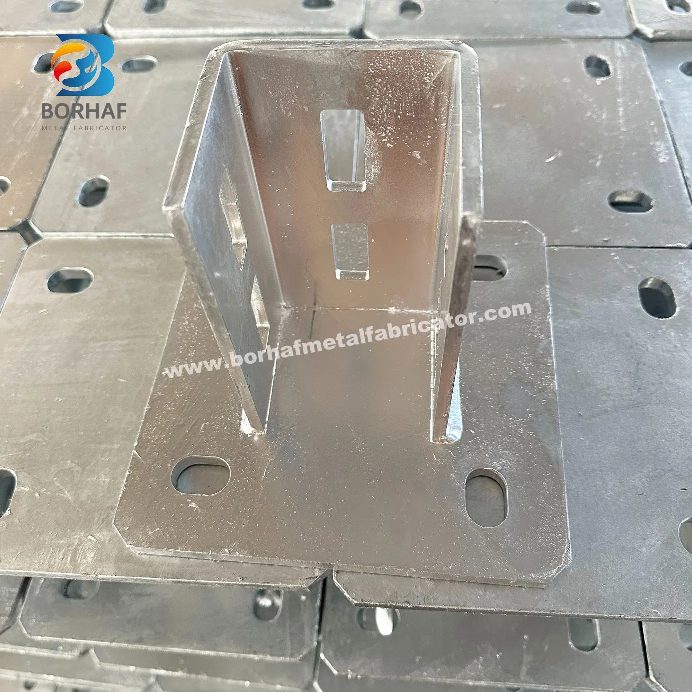 Galvanized Customized Sheet Metal Punching Bending Welding Stamping Parts for Bracket