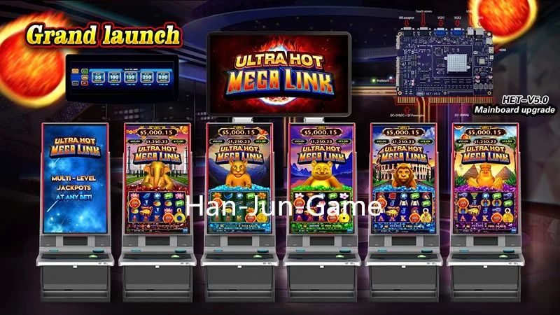 Neuer Ultra Hot Mega Link Fire Link 5 im Jahr 1 Slot Video Spiel Maschine