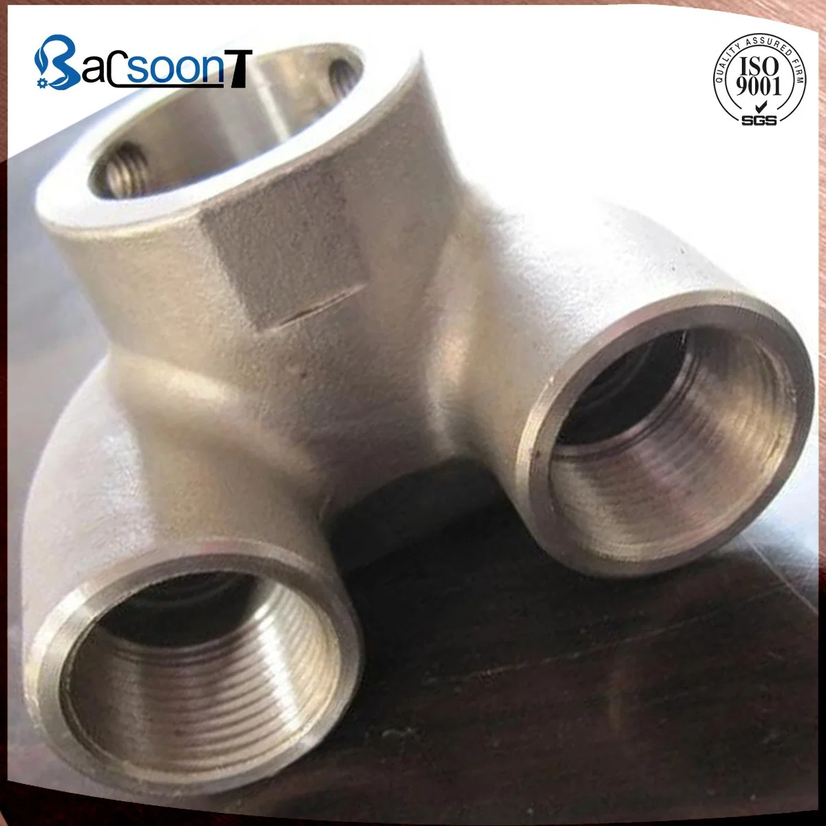 Stainless Steel/Carbon Steel/Steel Lost Wax Casting/Investment Casting/Precision Casting Tee Coupling/Pipe Fitting/Steel Part