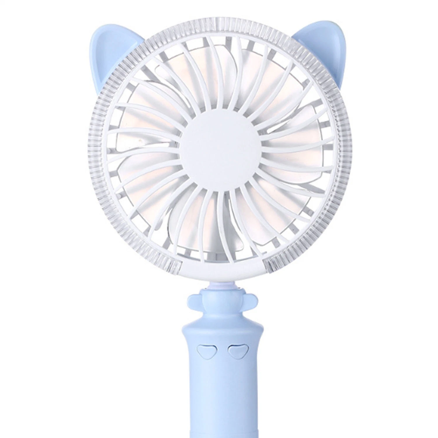 Mini Handheld Fan with LED Night Light USB Rechargeable