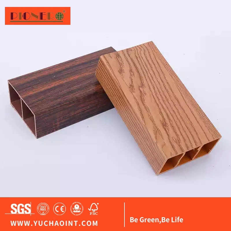 50*90mm Hot Wooden Plastic Composite Suspended Ceiling Ecowood Indoor Home Decoration Easy Install