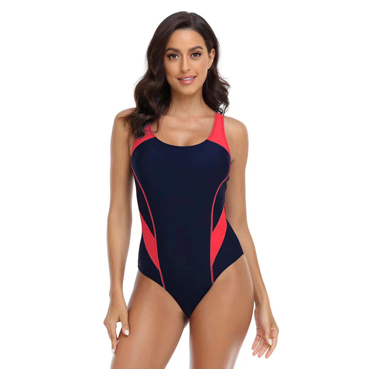 Trajes de baño elásticos de alta comodidad para mujeres Deportes competitivos Racer Back Alliance T-Splice Maxfit Traje de baño