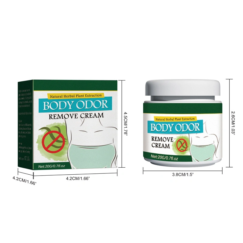 Cuidado de las axilas Eliminador de olor corporal de extracción de plantas de hierbas naturales anti sudor eliminar el olor corporal Crema