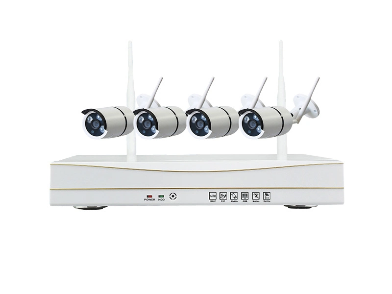 أطقم NVR اللاسلكية 4ch HD 720p/ 960p/ 1080p مزودة بـ CCTV بالكامل كاميرا IP أمان WiFi DIY لنظام مسجل الفيديو الرقمي (DVR)