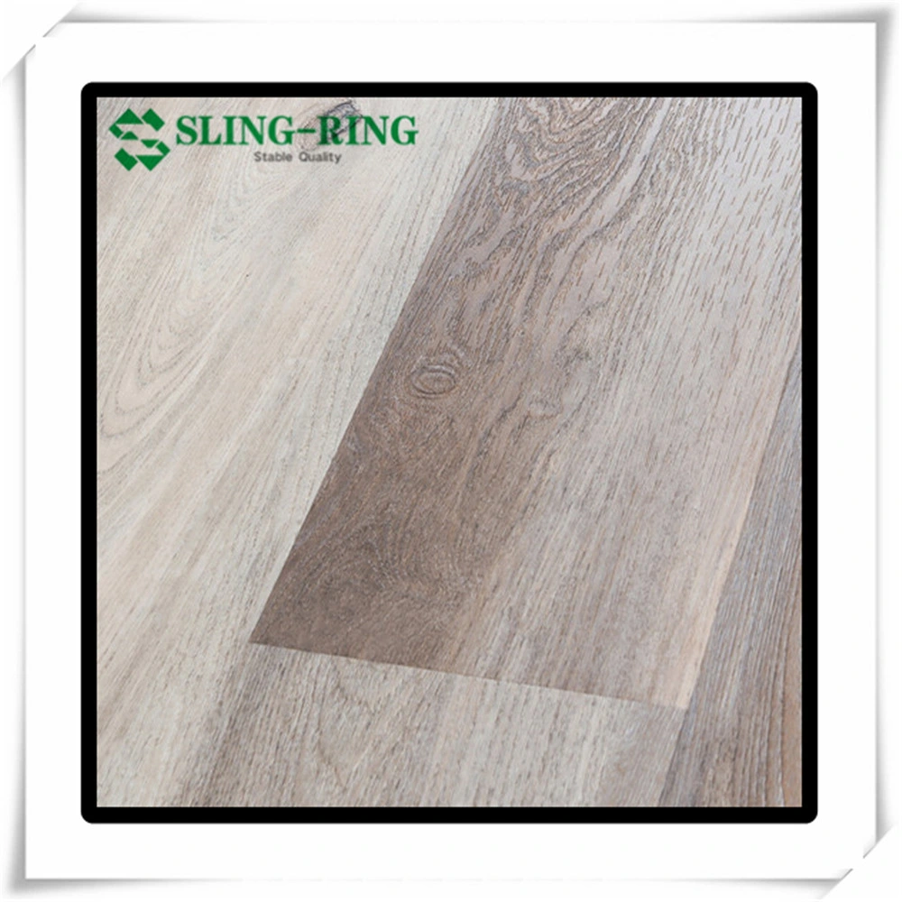 100 % étanche Revêtement de sol en vinyle vinyle spc/spc/PVC/LVT Flooring Eir vierge 100 % de surface, antidérapant, avec EVA/IXPE thibaudes