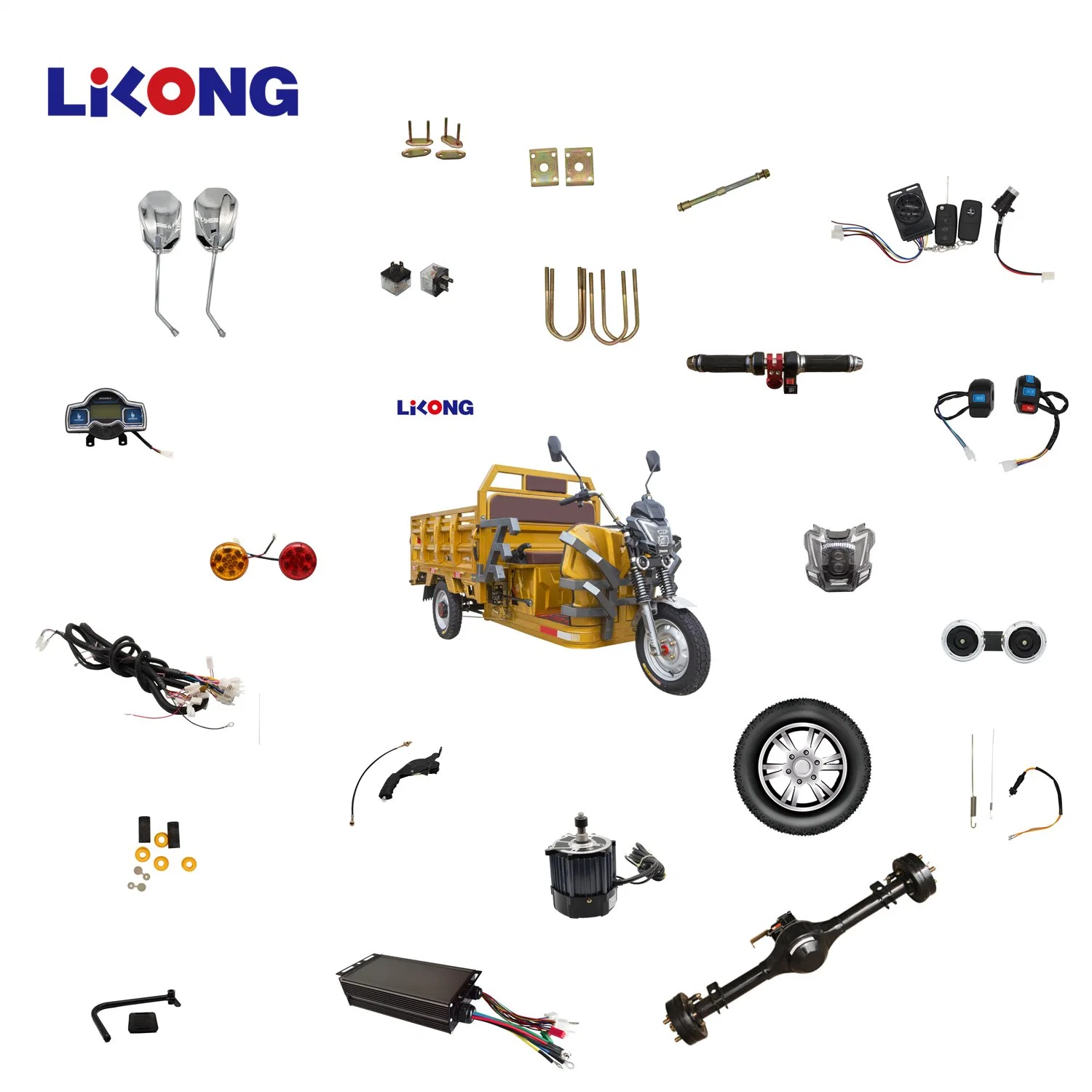 Rear Axle -Spare Parts for Tricycle