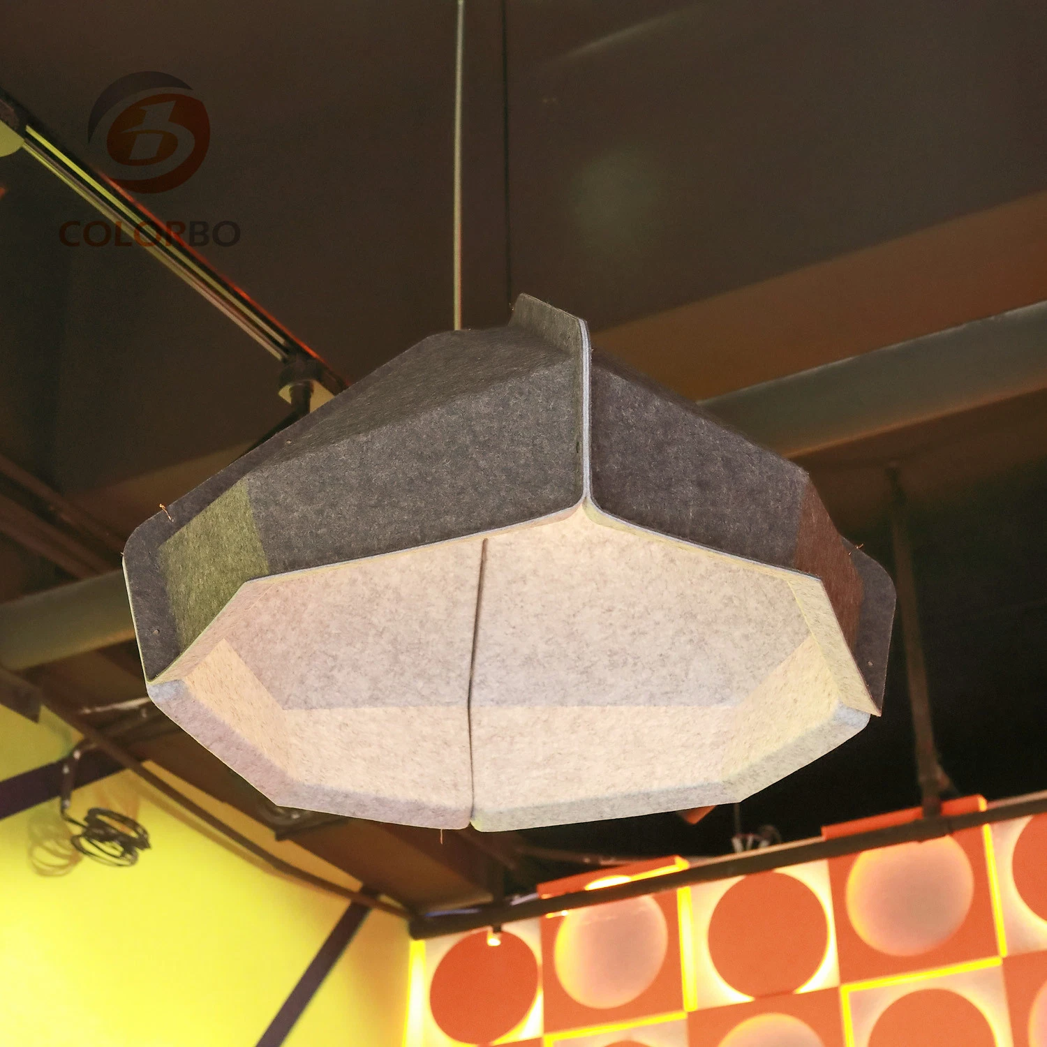 Feuerfestes Lampenschirm festes Polyester-Faser-Akustikmaterial für den Innenbereich Einrichtung