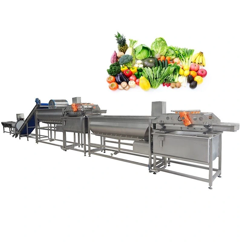 Egypt Fruit Vegetable Cleaning Washing Sorting Machine Line