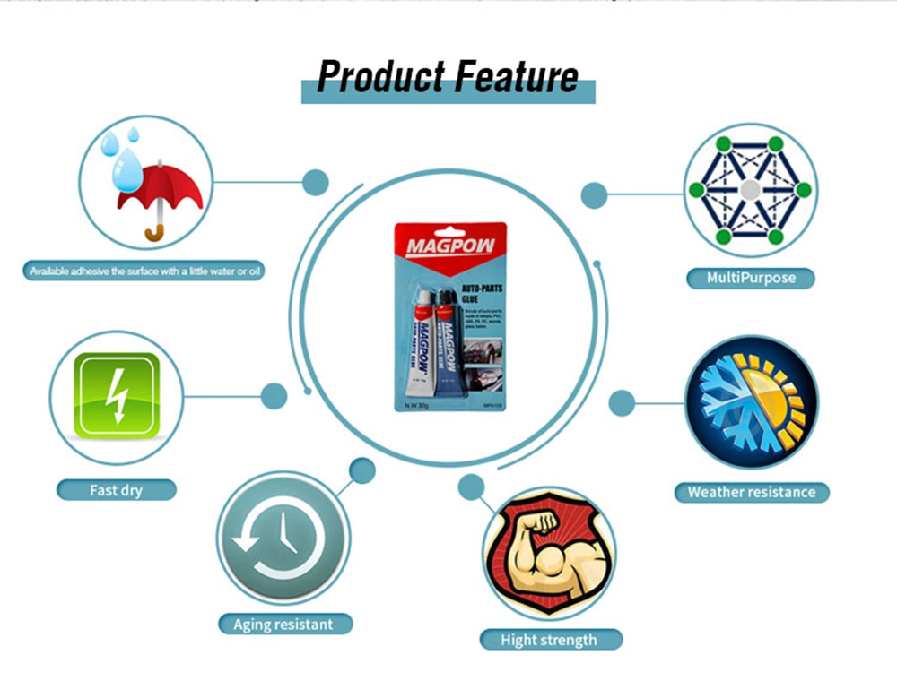 Cola de acrílico Cola Goma Ab Cola de ferro para Auto partes separadas e o hardware