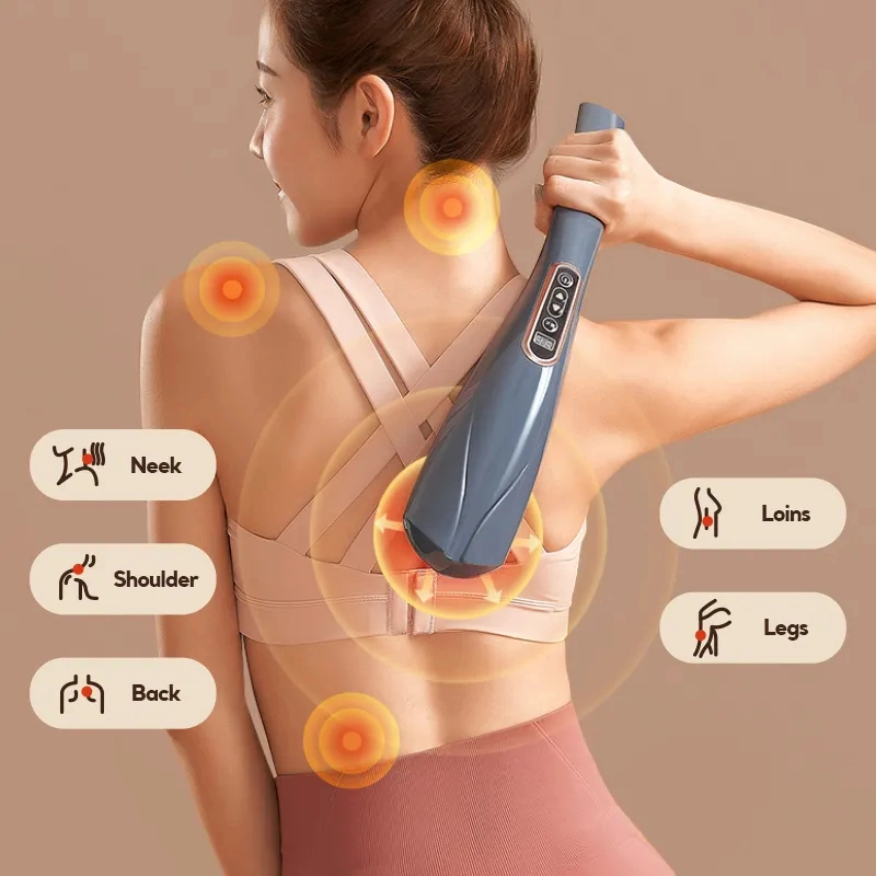 Portable Blood Circulation Stick Vibration Operated Handheld Body Massager