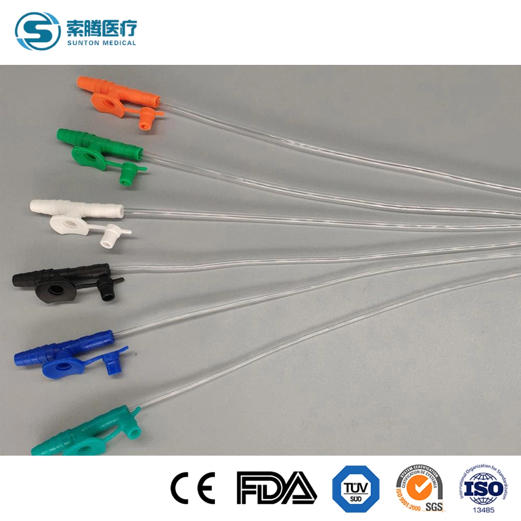 Suoton Silikon Absaug Schleim Katheter China Medizinische sterile PVC Absaugung Schleimkatheter Hersteller One-Stop Service Drainage Absaug Schleimkatheter