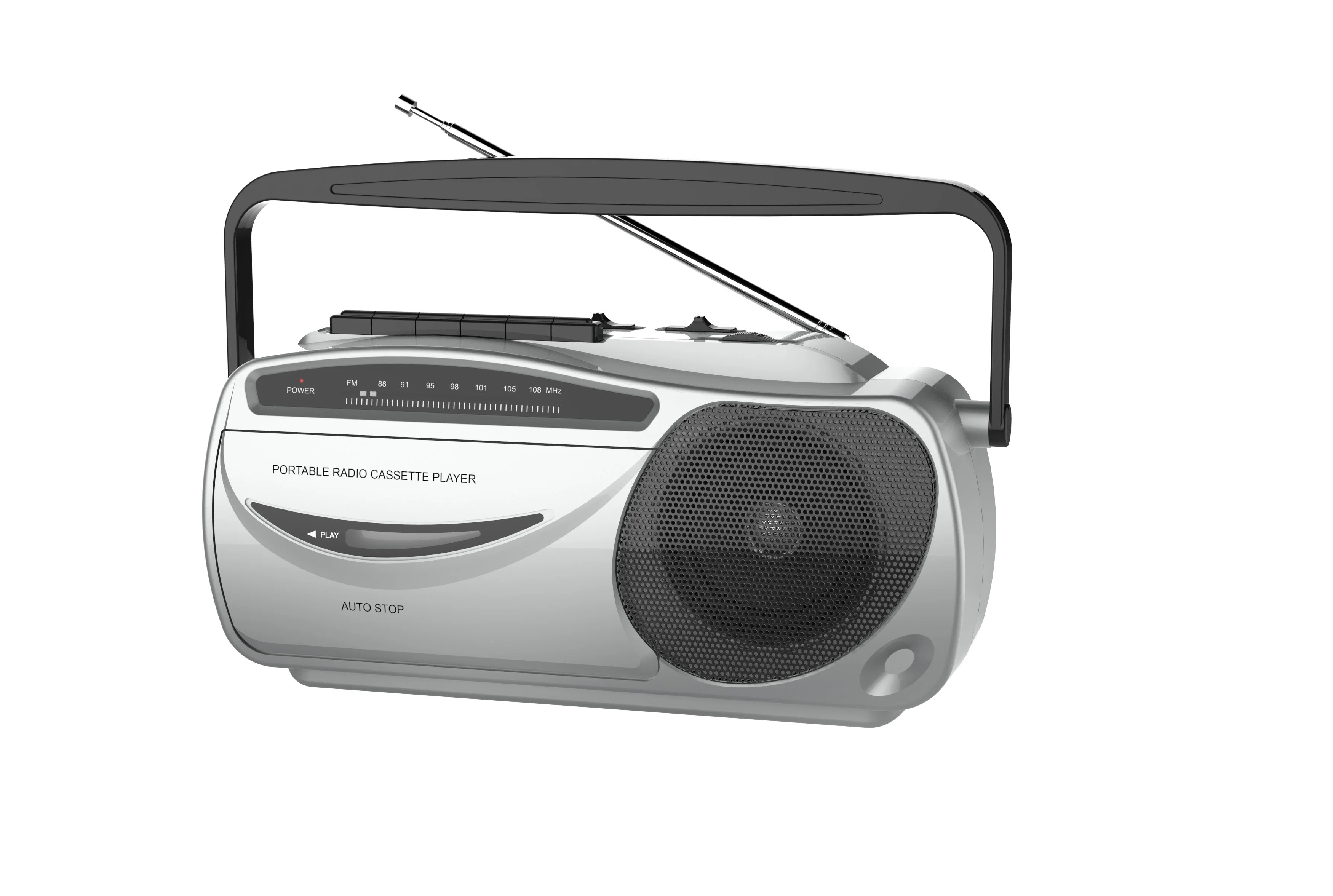 Mono Am/FM Radio with Cassette Recorder Player