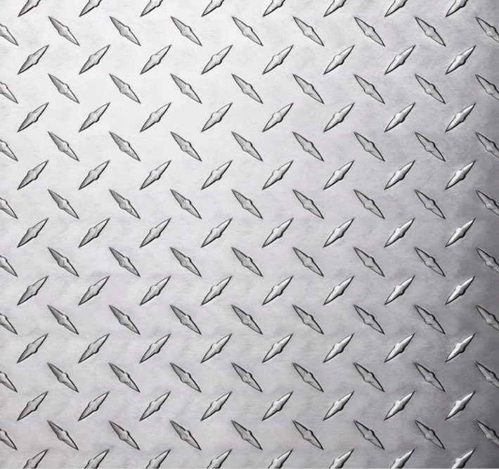 3003 3004 1050 1060 6061 5052 China Manufacturer Five Bars Tear Drop Alloy Embossed Checker Tread Sheet Kitchen Utensils Aluminium Checkered Sheet