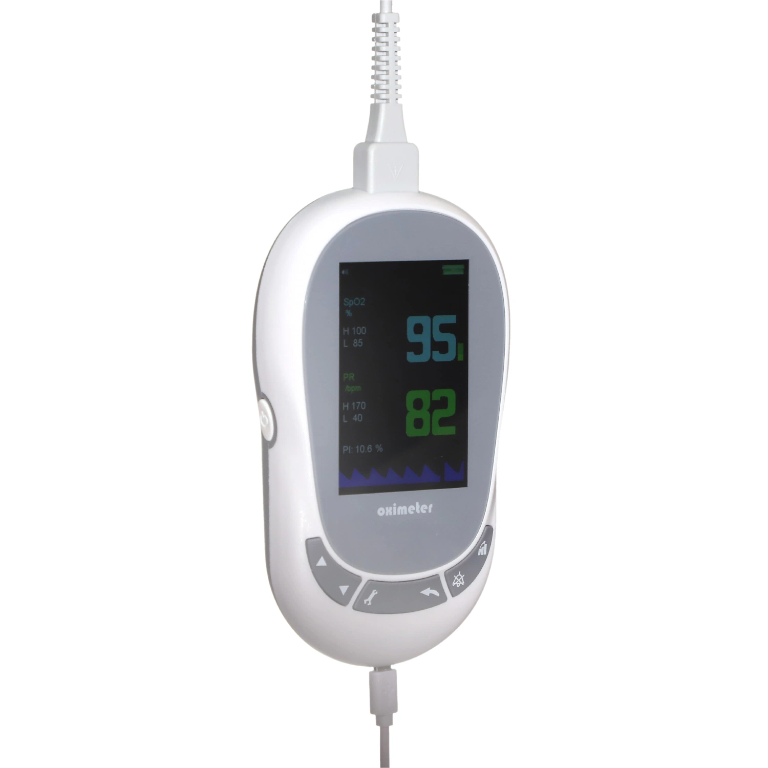 Handheld SpO2 Pulsoximeter Elektrischer Kunststoff-Blut Pulse Parameter Hand-Held Pulsoximeter