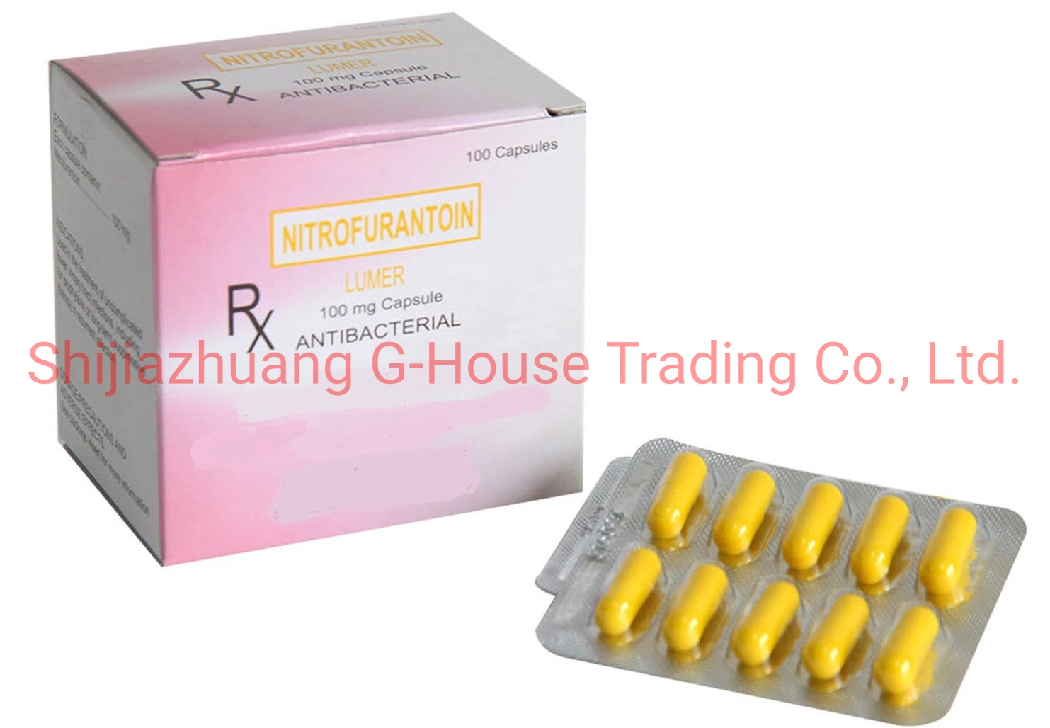 Nitrofurantoin Capsules 100mg Finished Medicine Pharmaceuticals Drug