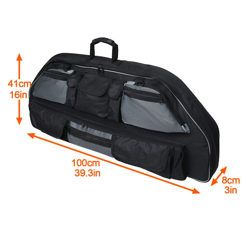 Compound Bow Case, Black Gear Fits Compound Bows up to 35 Axle to Axle with Padded Shoulder Strap and Rubber Carry Handle Wbb13142