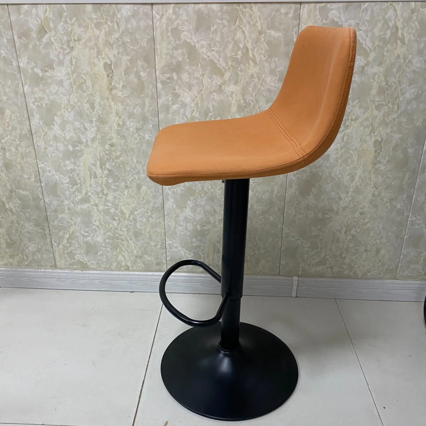 Bar Stool Leather Fabric Bar Stool Dining Cafe Chair Home Modern Furniture