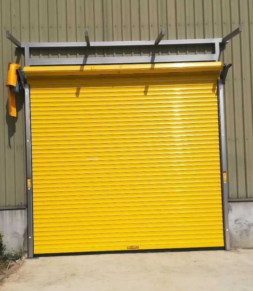 Industrial exterior Seguridad Interior eléctrico fuerte rápido aleación de aluminio Puerta de rodillo de acero laminado de aluminio con cierre de rodillo de garaje