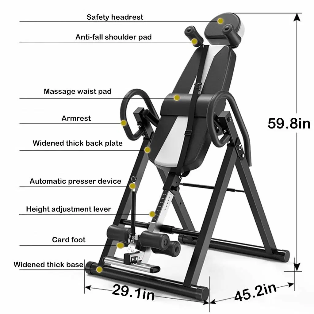 Hotselling Home Gym Fitness Pain Relief Therapy Training Adjustable Inversion Table