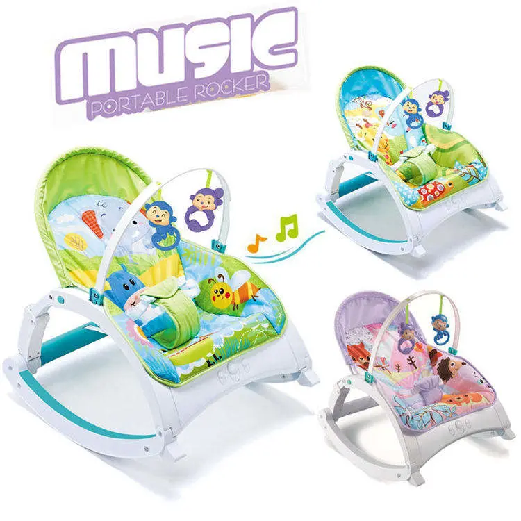 Newborn Multifunctional Baby Rocker, Electric Baby Rocking Chair Vibration and Music