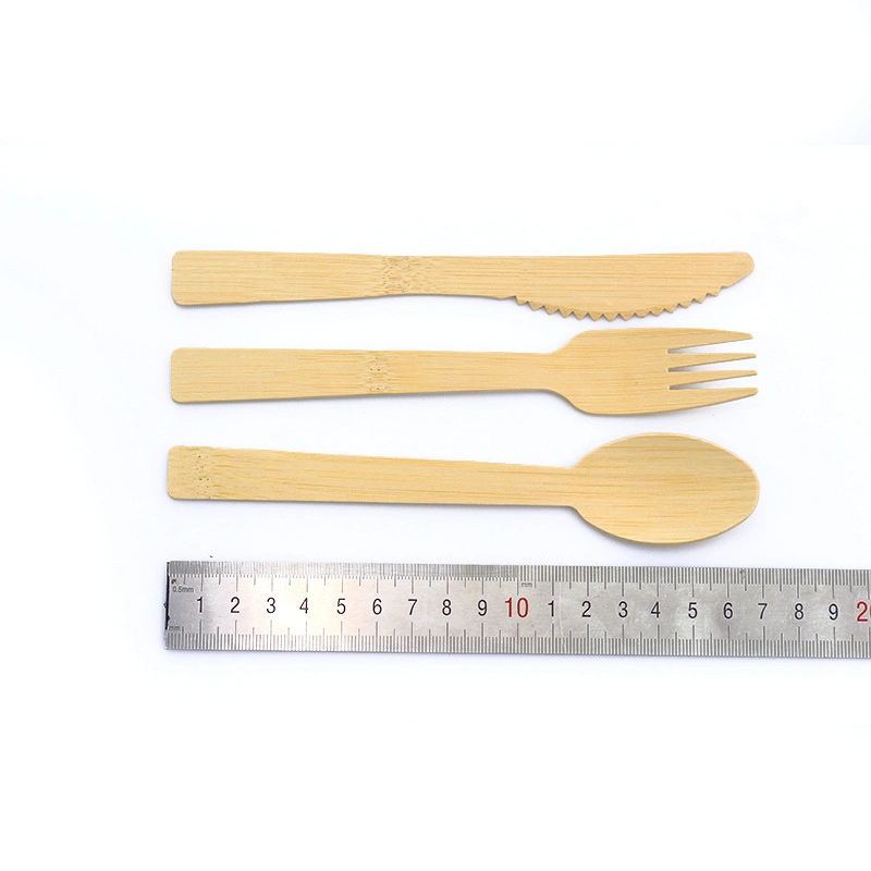 Enviornmental Fork and Knife Set Made of Bamboo Biodegradable Tableware Cutlery