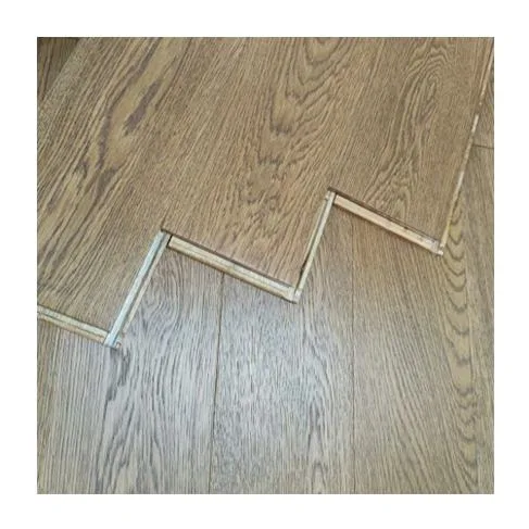 Best Quality Wood Pattern Ceramic Tile Floor for Living Room Waterproof Finish Walnut Oak Wood Flooring Design 12mm Aqua Laminate Click Wood Fiber Floor Plank