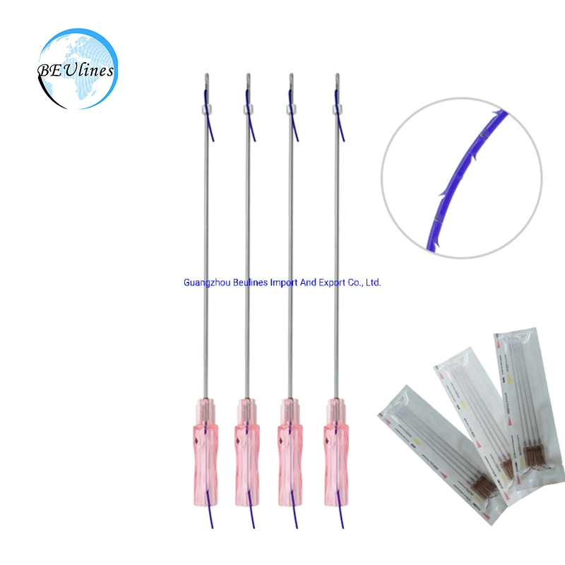 آمنة Micro cannula ذات الطرف الفظ الإبرة PDO PCL Plla cog مؤشرات الترابط