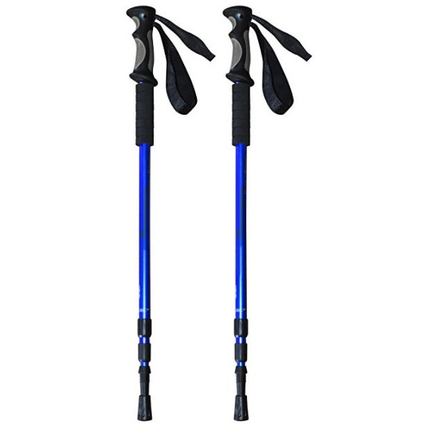 Willest Outdoor Aluminum Alloy 7075 Trekking Pole Rubber Handle External Lock Hiking Pole