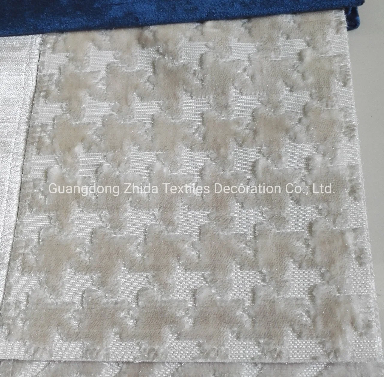 Hotel Textiles Cut Velvet Velours Woven Polyester Upholstery Cushion Fabric