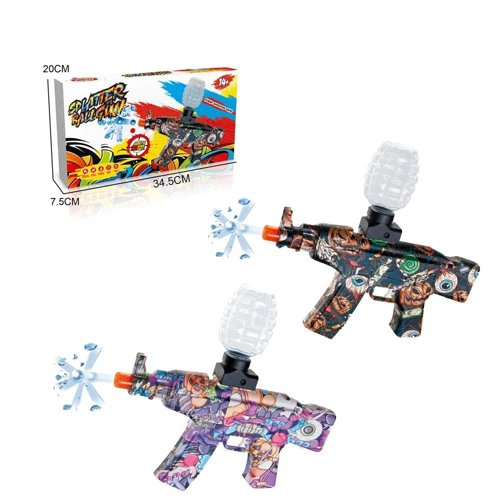 Pistola de Água Automática Totalmente Automática Ak47 Uzi M416 Splatter Ball Blasters Armas de Tiro de Balas de Água Brinquedos de Armas ao Ar Livre para Meninos