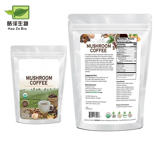 Instant Coffee Mushroom Powder Super Blend Mushroom Coffee Private Label Organic Mushroom Coffee