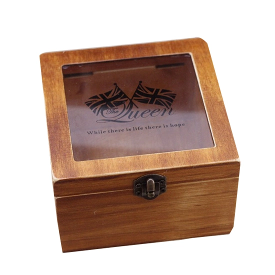 Wooden Gift Box Cover Glass Box, Wooden Packing Box