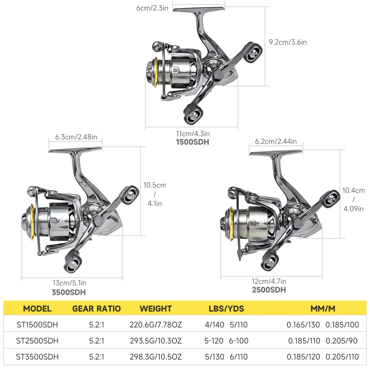 Shallow Spool Spinning Fishing Reel for Micro Object Fishing