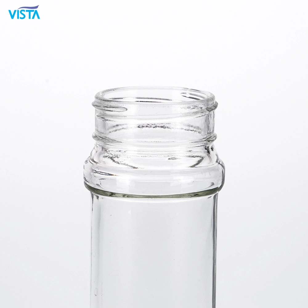 250ml Clear Round Straight Glass Bottle Food Storage