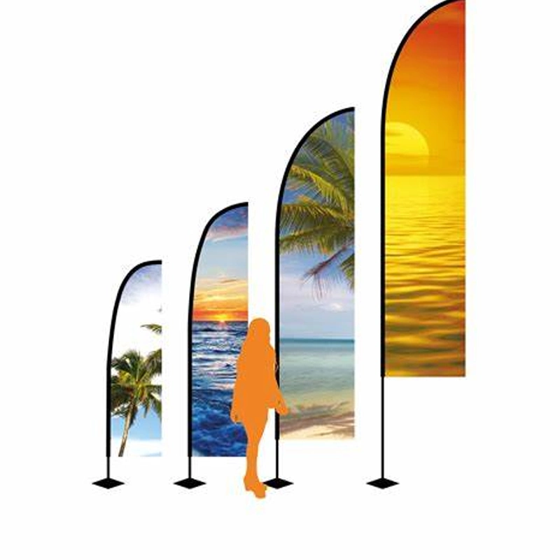 Double Sided Sublimation Printing Feather Flags Promotion Flying Banners