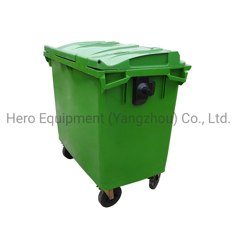 660L Plastic Waste Bin Dumpster Outdoor Stackable Garbage Trash Can with Lids