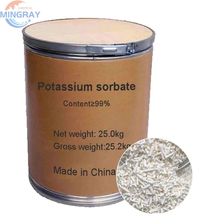 China Hot Sale Food Preservative FCC E202 Potassium Sorbate Granular CAS 24634-61-5 for Food and Beverage