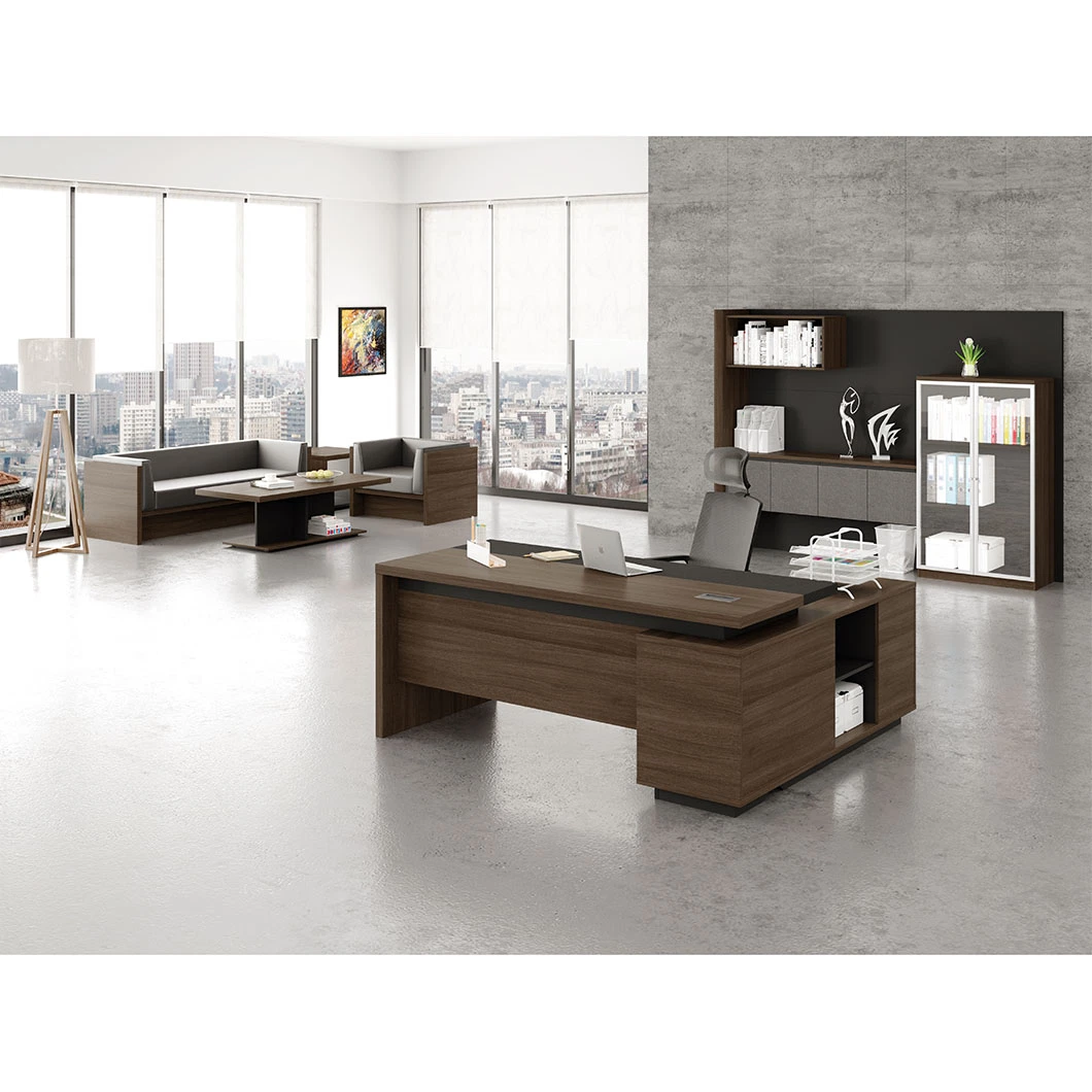 Wholesale/Supplier Perfect Craft Simple Modern Office Furniture L Shaped Wooden Office Executive Table