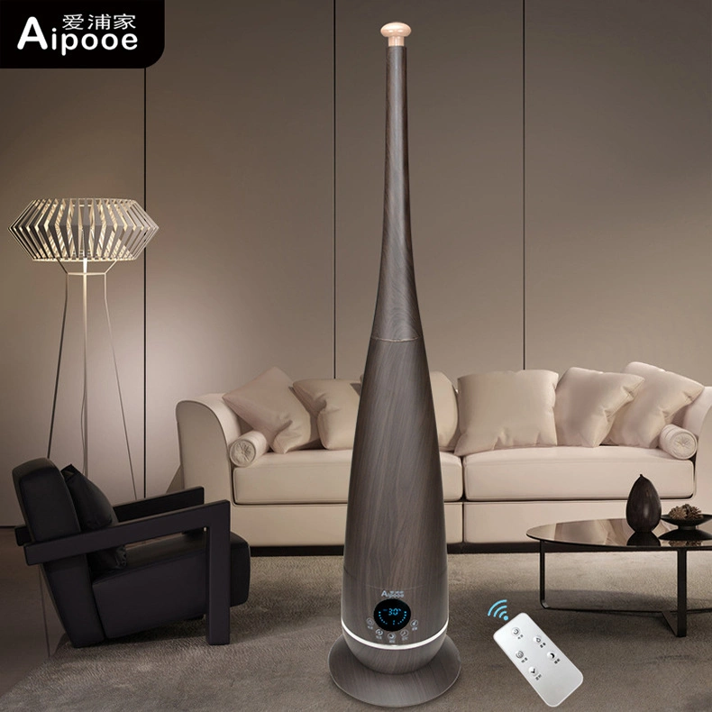 3L Intelligent Floor Standing Remote Control Humidifier Industrial with Timer Wooden Design